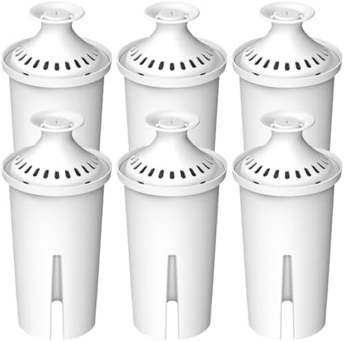 Water Filter Replacement for Brita® Pitchers & Dispensers, Classic OB03, Mavea® 107007, 35557 & More, NSF Certified Water Pitcher Filter, 1 Year Supply, Fits Brita & Mavea, 6 Count