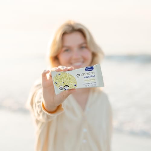 GoMacro MacroBar Organic Vegan Protein Bars - Lemon + Lemon (2.3 Ounce Bars, 12 Count)