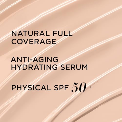IT Cosmetics CC+ Cream - Full-Coverage Foundation With SPF 50, Color Corrector & Anti-Aging Serum, Formulated With Niacinamide & Hyaluronic Acid, Natural Finish, For All Skin Types, 1.08 fl oz