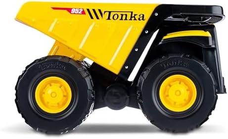 Tonka Steel Classics Toughest Mighty Dump Truck - Made with Steel & Sturdy Plastic, Large Yellow Toy Construction Truck, Boys and Girls, Kids, Toddlers, Ages 3+