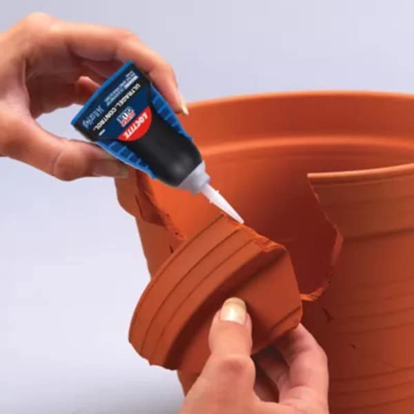 Loctite Super Glue Ultra Gel Control, Clear, 0.14 fl oz Bottle, 6 Pack - Superglue for Plastic, Wood, Metal, Crafts & Repair, Cyanoacrylate Adhesive Instant Glue, Quick Dry