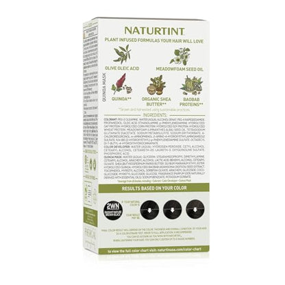 Naturtint 2WN Radiant Nature Brown Black Permanent Hair Color (Pack of 1), Ammonia Free, Vegan, Cruelty Free, up to 100% Gray Coverage, Long Lasting Results (Packaging may vary)