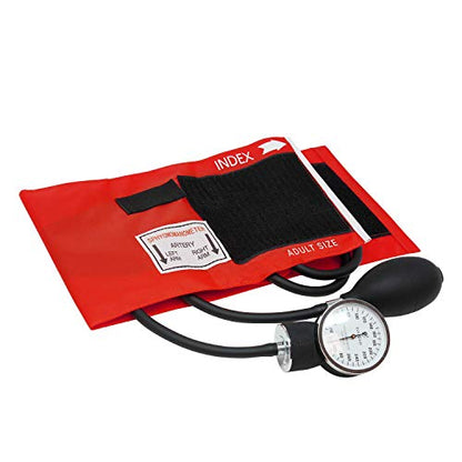 Dixie EMS Blood Pressure and Sprague Stethoscope Kit - Red