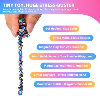 1000pcs Magnet Balls Fidget Toys for Adults & Teens,Weak Magnetic Balls Ferrite Putty Colorful，Stress Relief Sensory Toys for Autism ADHD Anxiety,Desk Fidgets Toys for Office/Adults Gifts