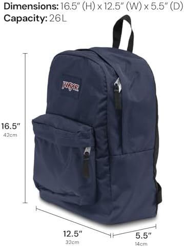 JanSport SuperBreak One Backpack - Durable, Lightweight Bookbag with 1 Main Compartment, Front Utility Pocket with Built-in Organizer - Premium Backpack, Faded Floral Fresh Mint