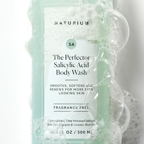 Naturium The Perfector Salicylic Acid Body Wash, Gentle & Smoothing Cleanser, 16.9 oz