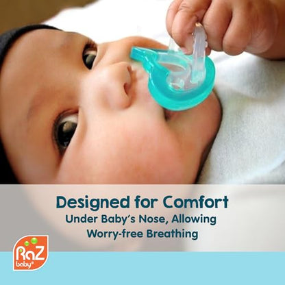 RaZbaby Jollypop Pacifier for Newborns & Up, USA Made, Natural Shaped Orthodontic Binky, Lovingly Shared in NICUs & Hospitals Worldwide, Medical-Grade 100% BPA-Free - 0-3 Months, 6 Pack - Variety