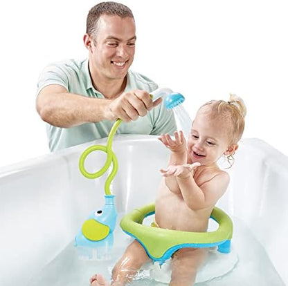 Yookidoo Baby Bath Shower Head - Elephant Water Pump and Trunk Spout Rinser - for Newborn Babies in Tub Or Sink