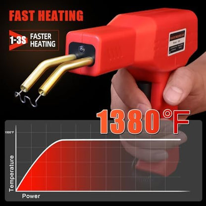 ATOLS Plastic Welder, 1000PCS Staples, Plastic Welding Kit, Hot Stapler Kit, Plastic Welder Gun Kit, Car Bumper Repair Kit, Plastic Repair Kit