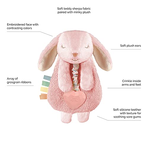 Itzy Ritzy Bunny Lovey Bundle - Includes Pink Bunny Lovey & Taupe Bunny Lovey