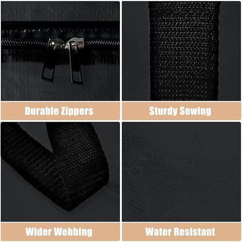 Heavy Duty Moving Bags - Extra Large Packing Bags and Storage Totes, Collapsible and Foldable Option for Moving and Storage, Black, 125 L - 18 Pack