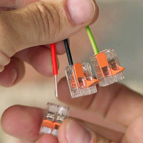 WAGO 221 Lever Nuts 28pc Compact Splicing Wire Connector Assortment with Case | Includes 221-2401, 221-412, 221-413, 221-415