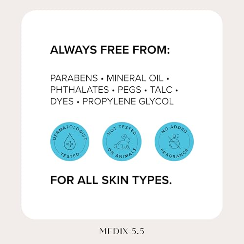 MEDIX Fragrance Free Niacinamide Face Moisturizer + Shea Butter Cream For Face & Body Lotion | Anti Aging Skin Care Firming Cream For Wrinkles, Dark Spots, Large Pores, 15 Fl Oz