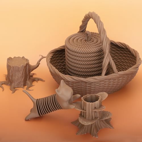 PLA Pro (PLA+) Filament 1.75mm, 3D Printer Filament, Cardboard Spool, +/- 0.03 mm-Brown, 1kg