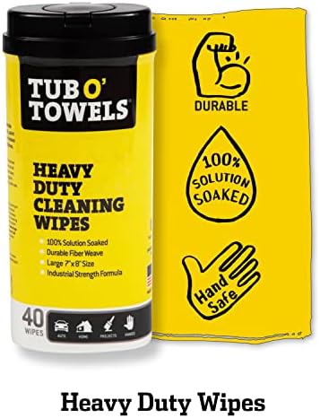 Tub O' Towels Household Cleaning Wipes Variety Pack, 7" x 8", 4-Pack