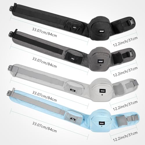 HKAI Baby Hip Carrier, Mom’s Choice Award Winner, Baby Carrier with Adjustable Waistband & Breathable Mesh, Ergonomic Carrier with Non-Slip Hip Seat Surface for Newborns & Toddlers, (Grey)