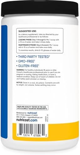 Nutricost Creatine Monohydrate Powder (Pineapple Mango, 500 Gram) - Micronized Creatine Supplement - Vegan, Non-GMO, Gluten Free