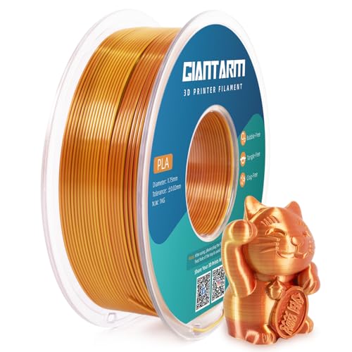 GIANTARM Dual Color PLA Filament, Silk PLA Filament 1.75mm +/-0.02mm,1KG Spool(2.2lbs) Vacuum Packaging, 3D Printing Filaments Fit Most FDM Printer