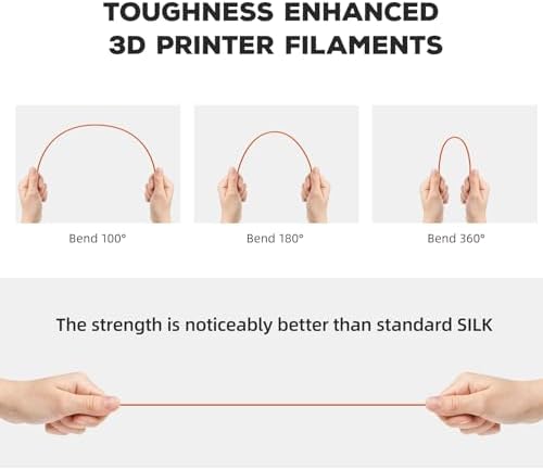 FLASHFORGE PLA Filament 1.75mm, 3D Printer Filament 1kg (2.2lbs) Spool, Dimensional Accuracy +/- 0.02mm, 3D Printing Filament Easy to Use and Fits for Most FDM 3D Printers (Orange)