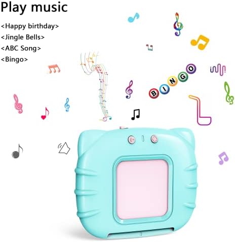 Lapare Spanish and English Bilingual Audible Flash Cards Toy with Music, Learn Spanish and English for Kids, Niñas, Niños, Bebes