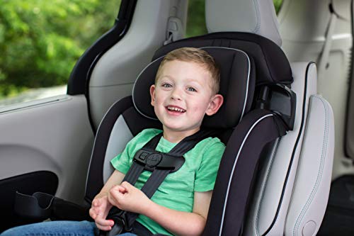 Safety 1st Grand 2-in-1 Booster Car Seat, Converts from High Back to Belt-Positioning Booster, High Back Seat for Kids 40-65, and Belt-Positioning 40-100 Pounds, Black Sparrow