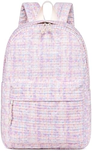 School Backpack for Teen Girls Bookbags Elementary High School Corduroy Laptop Bags Women Travel Daypacks