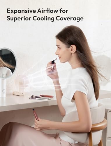 Aecooly Slim Portable Fan 2 Pack, Thin Handheld Fan, USB Rechargeable Mini Personal [24H Max Cooling Time], Battery Powered Small Foldable Pocket for Travel, Summer, Gifts for Women -Beige