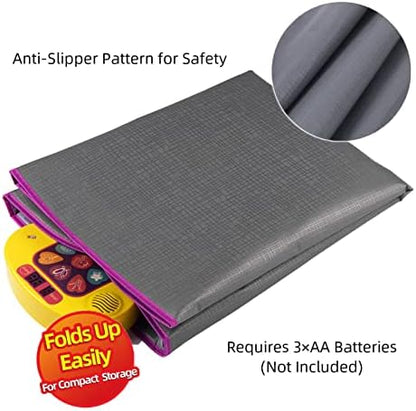 SUNLIN Dance Mat Toys for Girls Ages 3-10 | Dance Pad with LED Lights, Adjustable Volume, 9 Built-in Music, 7 Game Modes, 5 Challenge Levels | Christmas Birthday Gifts for 3 4 5 6 7 8+ Years Old Girl