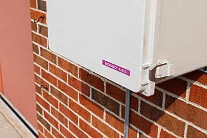 Brady Authentic (M21-750-595-PL) All-Weather Vinyl Label for Indoor/Outdoor ID, Lab and Equipment Labeling, White on Purple- For M210, M210-LAB, M211, BMP21-PLUS and BMP21-LAB Printers, .75" W, 21' L