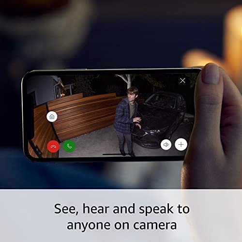 Ring Spotlight Cam Plus, Battery | Home or business security with HD video, Two-Way Talk, Color Night Vision, and Security Siren (2022 release) - White