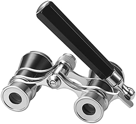 Aroncent Opera Glasses Binoculars 3X25 Mini Compact Binoculars with Handle for Adults Kids Women Vintage Theater Musical Concert