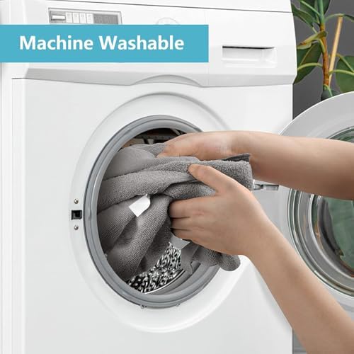 HOMEXCEL Grey Microfiber Cleaning Cloth, 50 Pack Cleaning Towels for Kitchen, Lint Free, Scratch-Free, Highly Absorbent, and Reusable Cleaning Rags for House, Window and Glass, Cars, 11.5 X11.5 inch