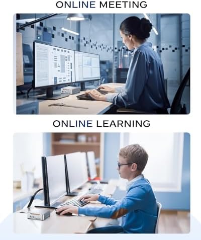 KAMRUI GK3Plus Mini PC, 16GB RAM 512GB M.2 SSD Mini Computers,12th Alder Lake N95 (up to 3.4GHz) Micro PC, 2.5''SSD, Gigabit Ethernet,4K UHD,Three Screen Display, WiFi,BT,VESA/Home/Business Small pc