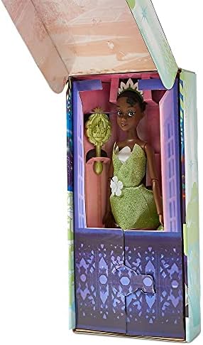 Disney Store Official Disney Princess Classic Doll (Tiana from The Princess and the Frog), 11 Inches, includes Brush with Molded Details, Posable Toy in Classic Outfit - Disney Princess Toys for Girls