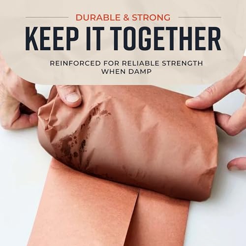 Bryco Goods Pink Butcher Paper Roll - 24 Inch by 175 Feet - Food-Grade Peach Butcher Paper for Smoker, BBQ, Grilling, Smoking Meat & Brisket - Unbleached, Unwaxed, Uncoated - USA Made