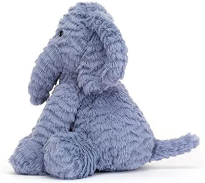 Jellycat Fuddlewuddle Elephant Stuffed Animal, Medium 9 inches - Elephant Plush Toy - Classic Children's Gift