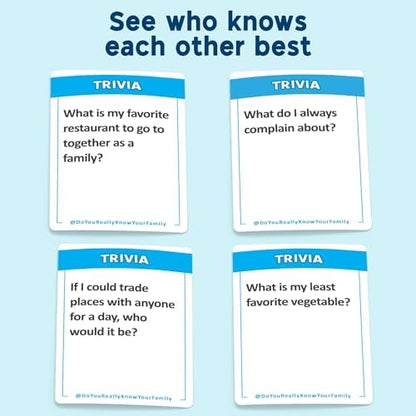 Do You Really Know Your Family? A Fun Family Game Filled with Conversation Starters and Challenges - Great for Kids, Teens and Adults