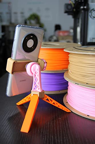 Polymaker PLA PRO Filament 1.75mm Orange, Powerful PLA Filament 1.75mm 3D Printer Filament 1kg - PolyLite 1.75 PLA Filament PRO Tough & High Rigidity 3D Printing PLA Filament Orange