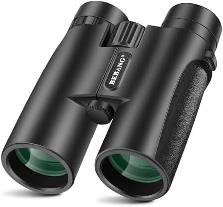 BEBANG Binoculars for Adults 10x42 High Powered Waterproof Binoculars for Bird Watching, Hunting, Travel, Stargazing, Sports, Wildlife, Bright and Clear Range of View