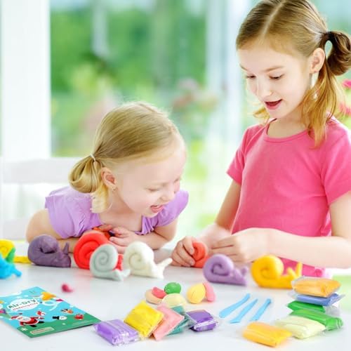 Air Dry Clay 66 Colors, Modeling Clay for Kids, Model Magic Clay, DIY Molding Clay Kit with Sculpting Tools, Soft & Ultra Light, Art and Crafts for Boys and Girls 3-12 Years Old.