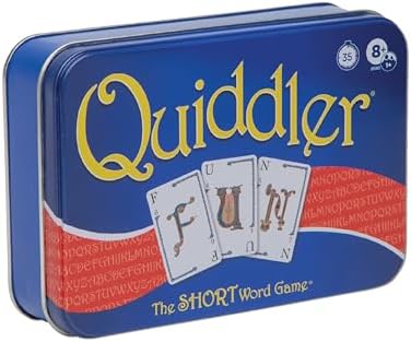 Quiddler Card Games - Collector's Tin, Fun Family Games for Kids & Adults, Multi-Player, Ages 8+