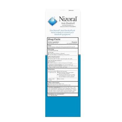 Nizoral Anti-Dandruff Shampoo with 1% Ketoconazole, Fresh Scent, 14 Fl Oz