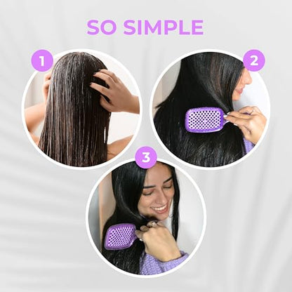 FHI Heat UNbrush Detangling Brush for Pain-Free Brushing on All Wet or Dry Hair Types — Durable DuoFlex Anti-Static Bristles, Lightweight Handle, Vented Hair Brush