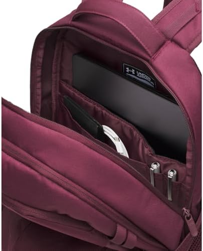 Under Armour Hustle 6.0 Backpack, Dark Maroon/Dark Maroon, One Size