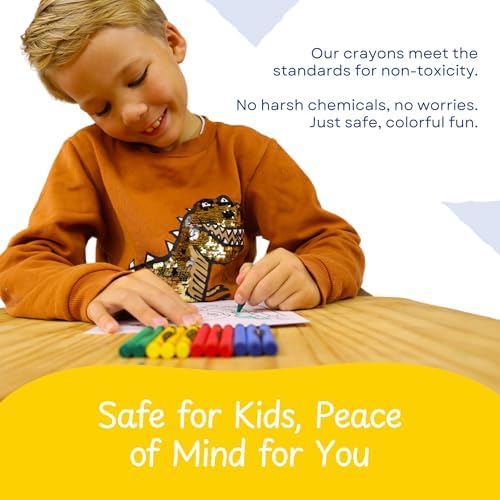 CrayonKing 500 Sets of 4-Packs (2000 Bulk Crayons) – Non-Toxic, Individually Wrapped, Perfect for Parties, Restaurants, Classrooms & More