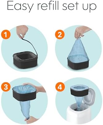 The Diaper Genie Jumbo Square Refill, with Continuous Film, can Hold up to 810 Newborn-Sized Diapers per Refill. (Pack of 2)