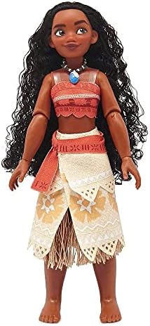 Disney Store Girl's Disney Princess Classic Doll (Moana), 11 Inches, Includes Brush with Molded Details, Fully Posable Toy in Classic Outfit