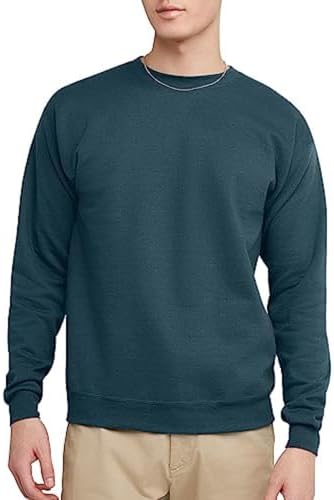 Hanes Men's EcoSmart Fleece, Pullover Crewneck Sweatshirt, 1 or 2 Pack