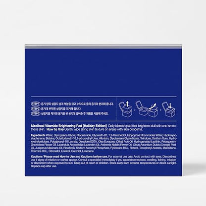 Mediheal Holiday Edition, Vitamide Pad with Niacinamide, Sea Buckthorn 100 pads
