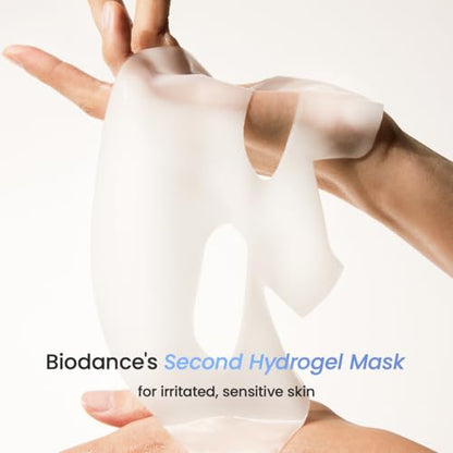 BIODANCE Hydro Cera-nol Real Deep Mask, Overnight Hydrogel Mask, Hydrating Facial Mask For Sensitive Skin, Redness Reducing & Quick Soothing Effect, 1.19oz(34g) x 4ea